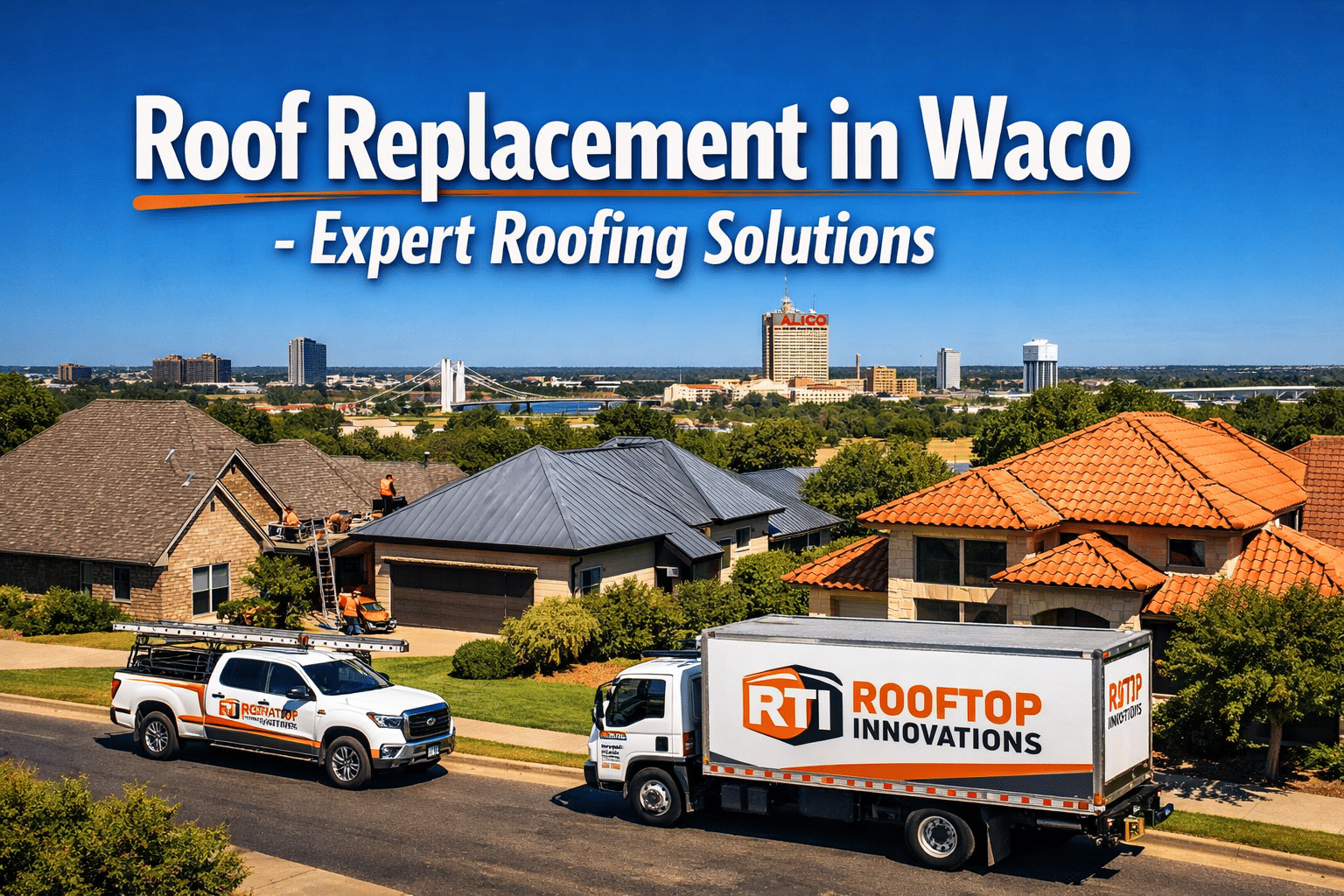 Roof replacement in Waco